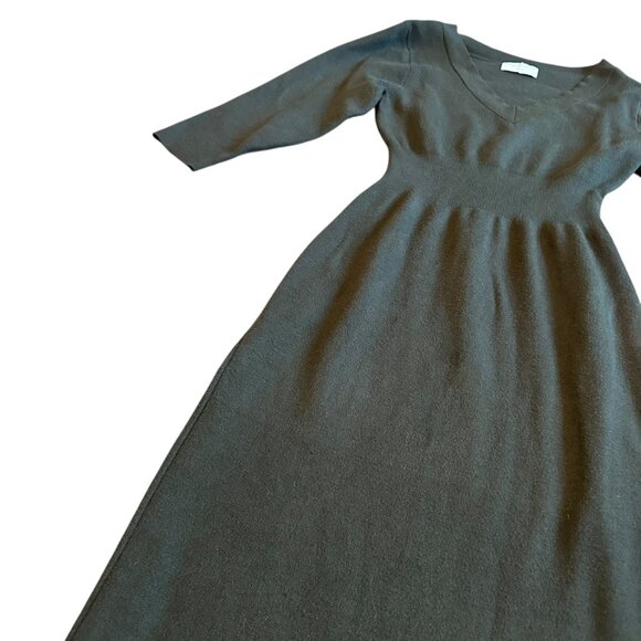 Modern Citizen Green Sweater Dress Off-Shoulder Long Sleeve Stretch Size Medium - Picture 6 of 12